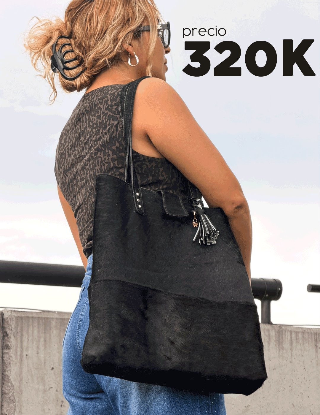 Bolso Carol - Negro Mixto